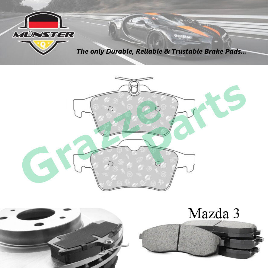 Münster Disc Brake Pad Rear for Mazda 3 BL 1.6 2.0 2008-2014 Z6 5 CW 2.0 2010 LF5H 5 Skyactiv 2.0 20