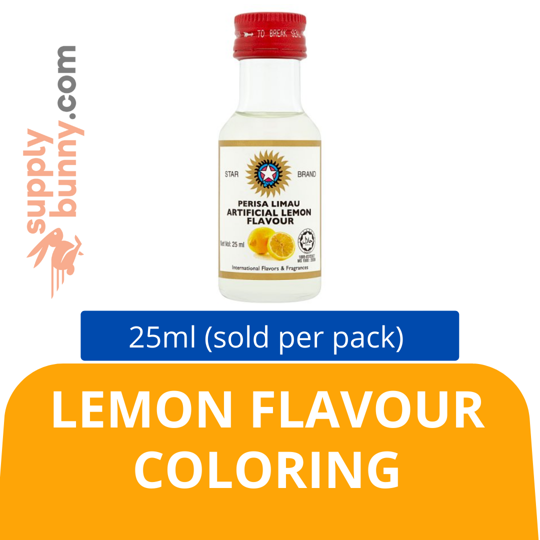 Lemon Flavour Coloring 25ml (sold per bottle) 食用色素( 柠檬味) PJ Grocer Pewarna Perisa Lemon