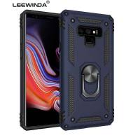 LEEWINDA For Samsung Galaxy Note 9 Phone CaseLuxury Armor Shockproof TPU+PC 2 in 1 360 Degree Rotating Holder Ring Back Cover