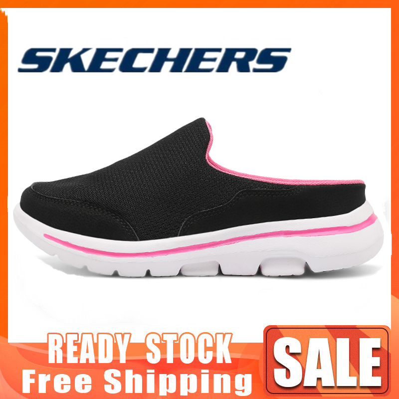 Skechers GO WALK 4 GO WALK 5 giày nữ Giày thể thao nữ Giày chạy bộ nữ giày thể thao giày Da Lộn Thời Trang Cho Nam Nữ