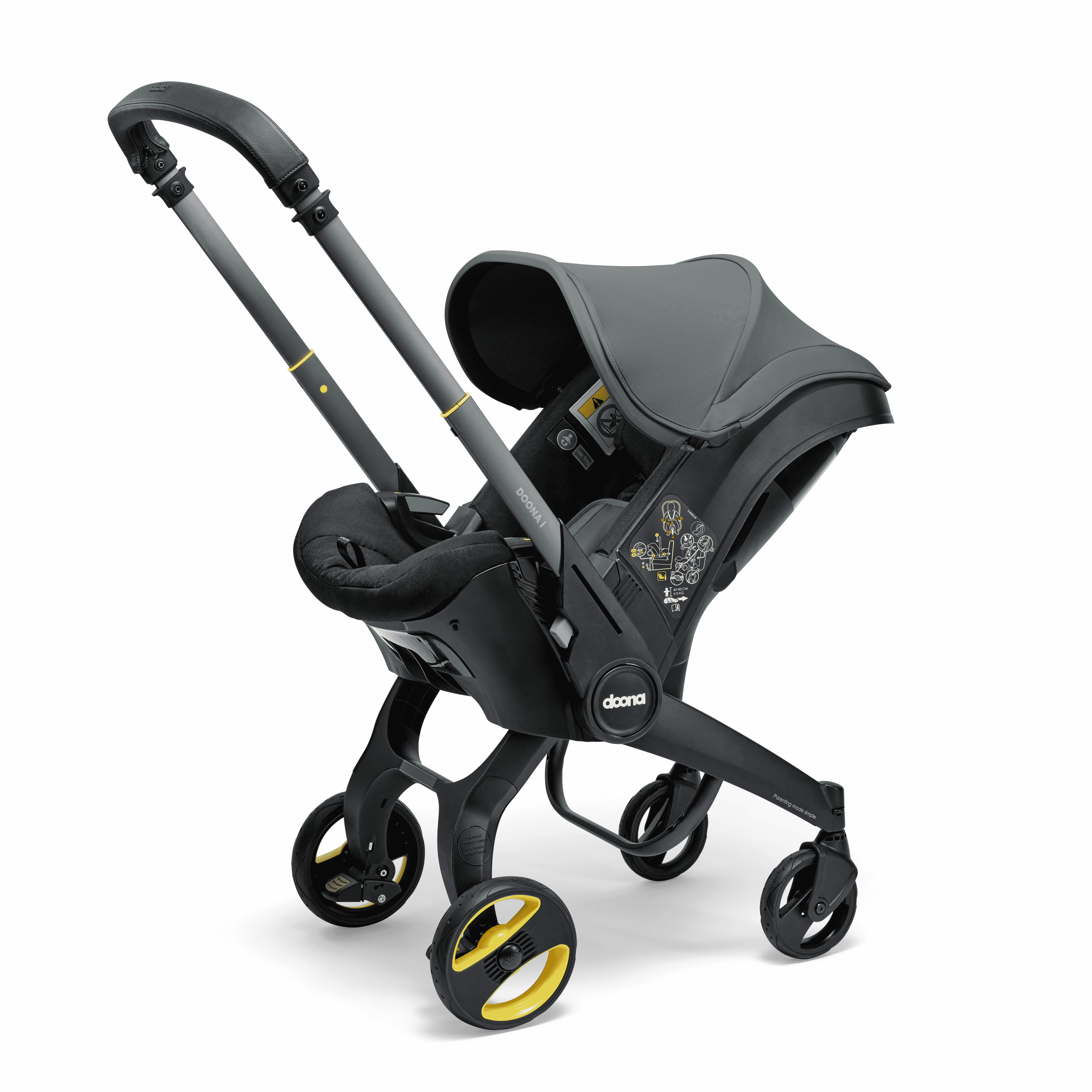 Doona I Infant Car Seat Stroller- (R129) i size 【2 Years Warranty][FREEGIFT SUNSHADE EXTENSION]