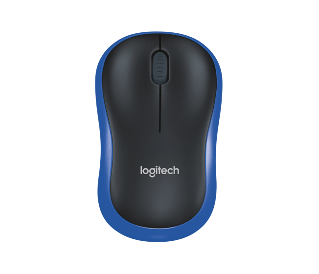 Logitech M185 Compact Plug-and-Play Wireless Mouse with USB Nano Receiver (Grey/Red/Blue) Durable & Designed for Laptops, Mac & Windows Compatible