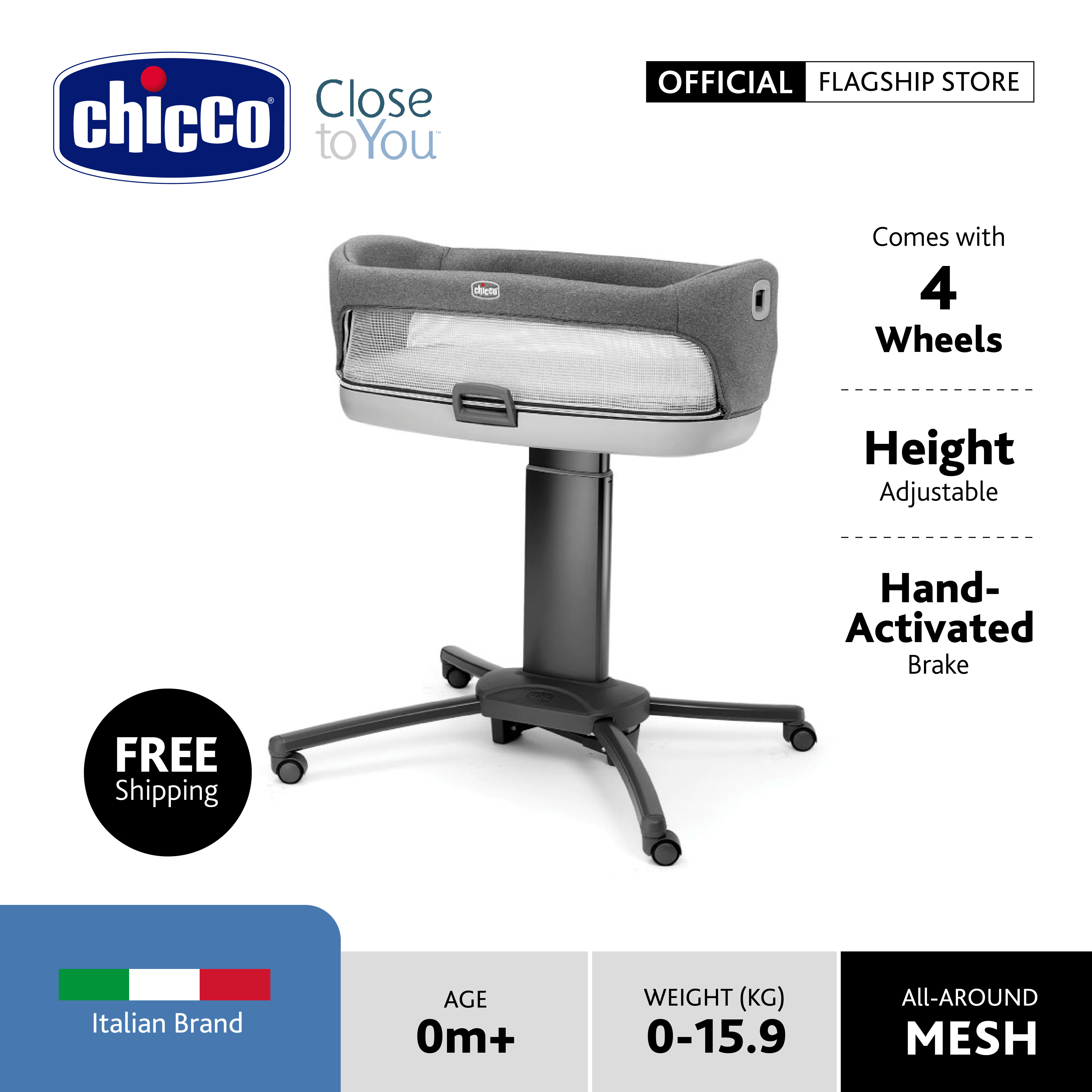 Chicco Close To You 3 in 1 Bedside Bassinet