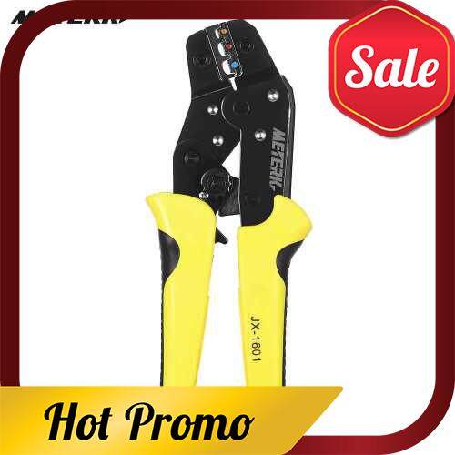 Meterk Professional Wire Crimper Engineering Ratchet Terminal Crimping Pliers JX-02C 0.25-2.5mm2 Ins
