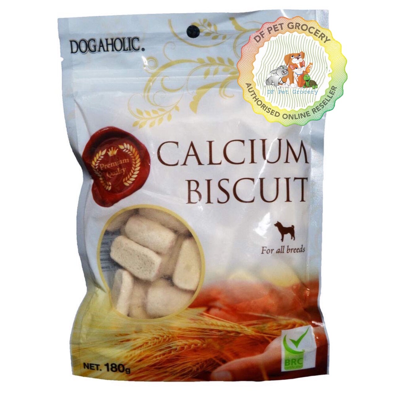 DOGAHOLIC Calcium Biscuit 180g - Dog Biscuit