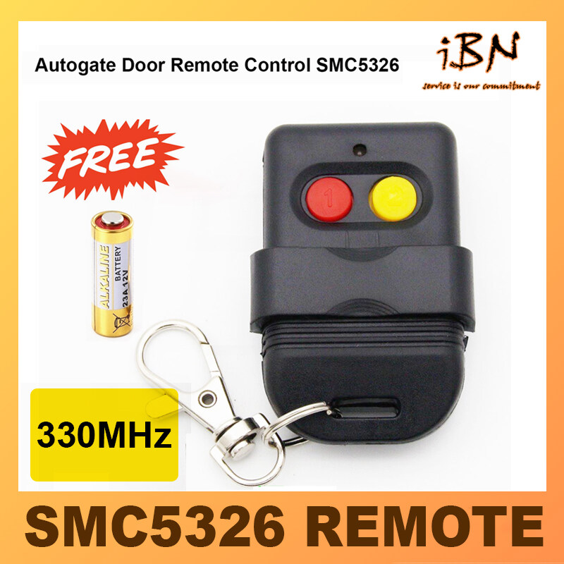 Autogate Door Remote Control SMC5326 330MHz 433MHz Auto Gate (Free Battery)