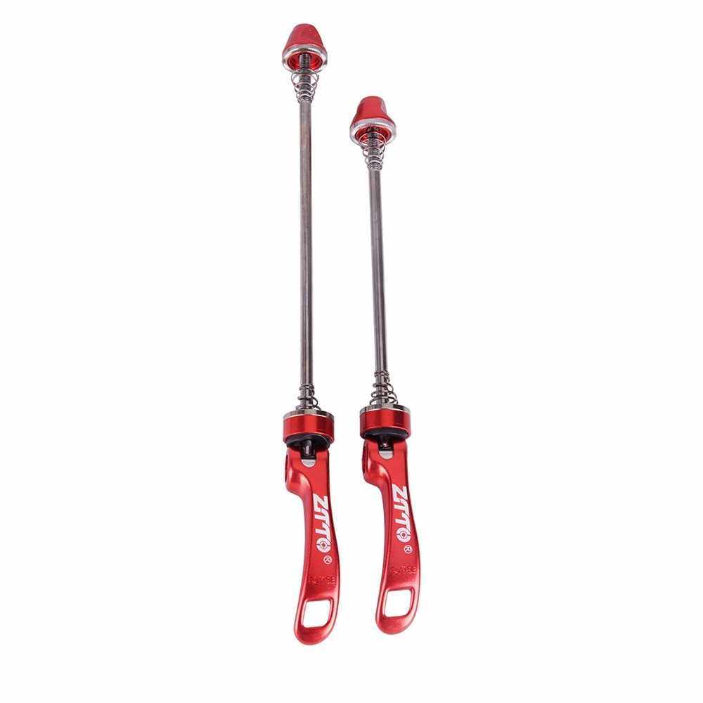 ZTTO 1 Pair of Mountain Road Bike Wheel Set Ultralight Quick Release Skewers with Aluminum Alloy Accessories Parts of Bicycle (Red)