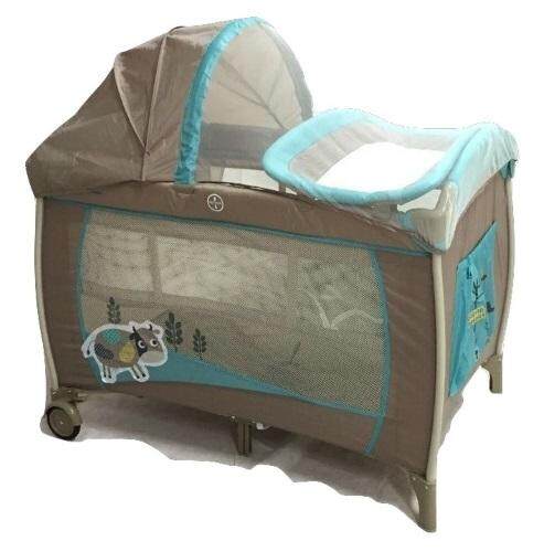 Bubbles Playpen With Mosquito Net (Sleepy Cow)