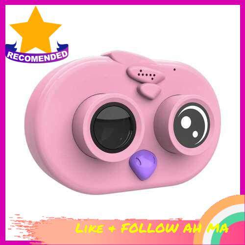 Best Selling Cute Kids Children Camera 12MP 1080P Full HD Mini Digital Camera 2.0 Inch IPS HD Screen with Continuous Shooting Motion Detection Loop Recording Exposure Functions (Pink)