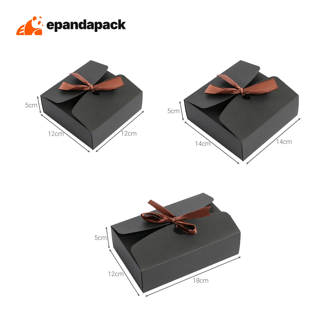 Small Kraft Paper Gift Box Wedding Door Gift Kotak Hadiah Kenduri Kahwin Small Packaging Box Ribbon