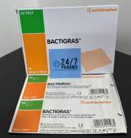 Bactigras Smith & Nephew 10X10CM 5X5CM 15X20CM Acetate Tulle Gras Dressing SN S&N bactigrass Chlorhexidine Paraffin 樂輝殺菌油性紗布 7461 7457 7456 86300401 86300403