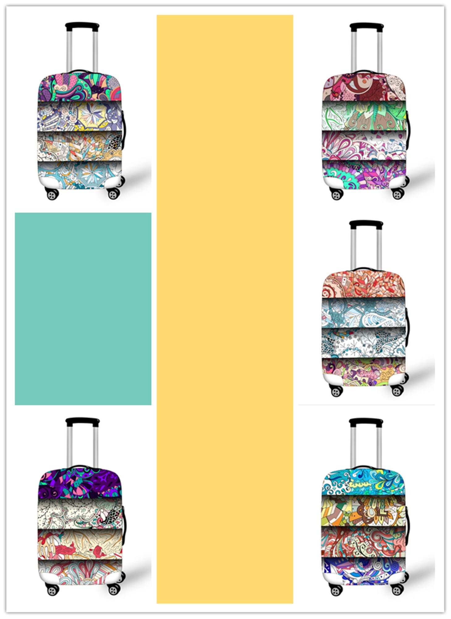 [Koala Travel] New Vector Graphics Logo Pattern Suitcase Dust Waterproof Cover Unisex Pull Rod Box Protective