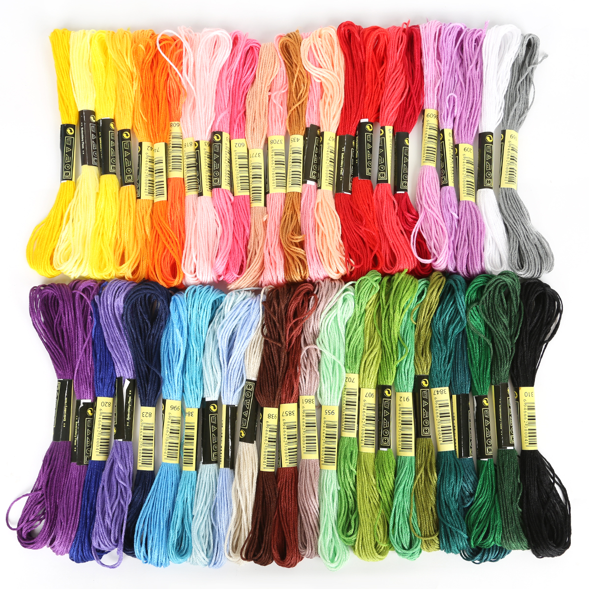 24-150pcs 7.5 Meters Cross Stitch Threads Embroidery Thread Embroidery Floss Set for DIY Homemade Craft Sewing Accessories