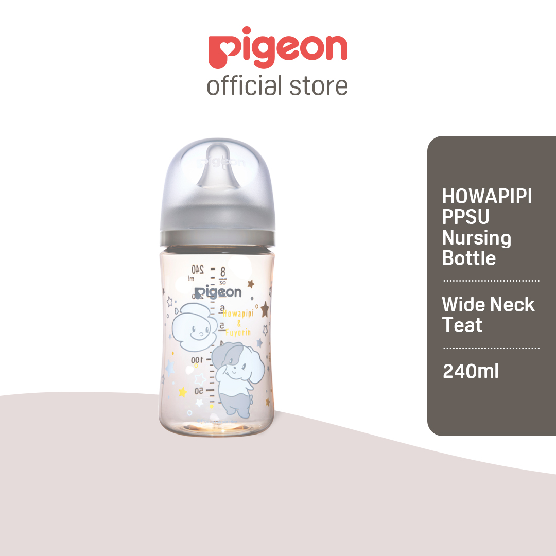 Pigeon SofTouch™ Wide Neck PPSU BPP Nursing Bottle 160ml/240ml - Howapipi