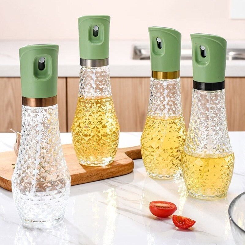 「orange kitchen」 Oil-Sprayer for Cooking Olive-Oil Sprayer-Mister 260ml Olive-Oil-Spray Bottle for Salad-BBQ Kitchen Baking Roasting Tool