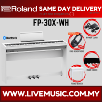 Roland FP-30X 88-key Digital Piano w/ Headphone and Adapter - White ( FP30X / FP-30 / FP30 / ES120 / ES-120 / FP40 / FP-40 )