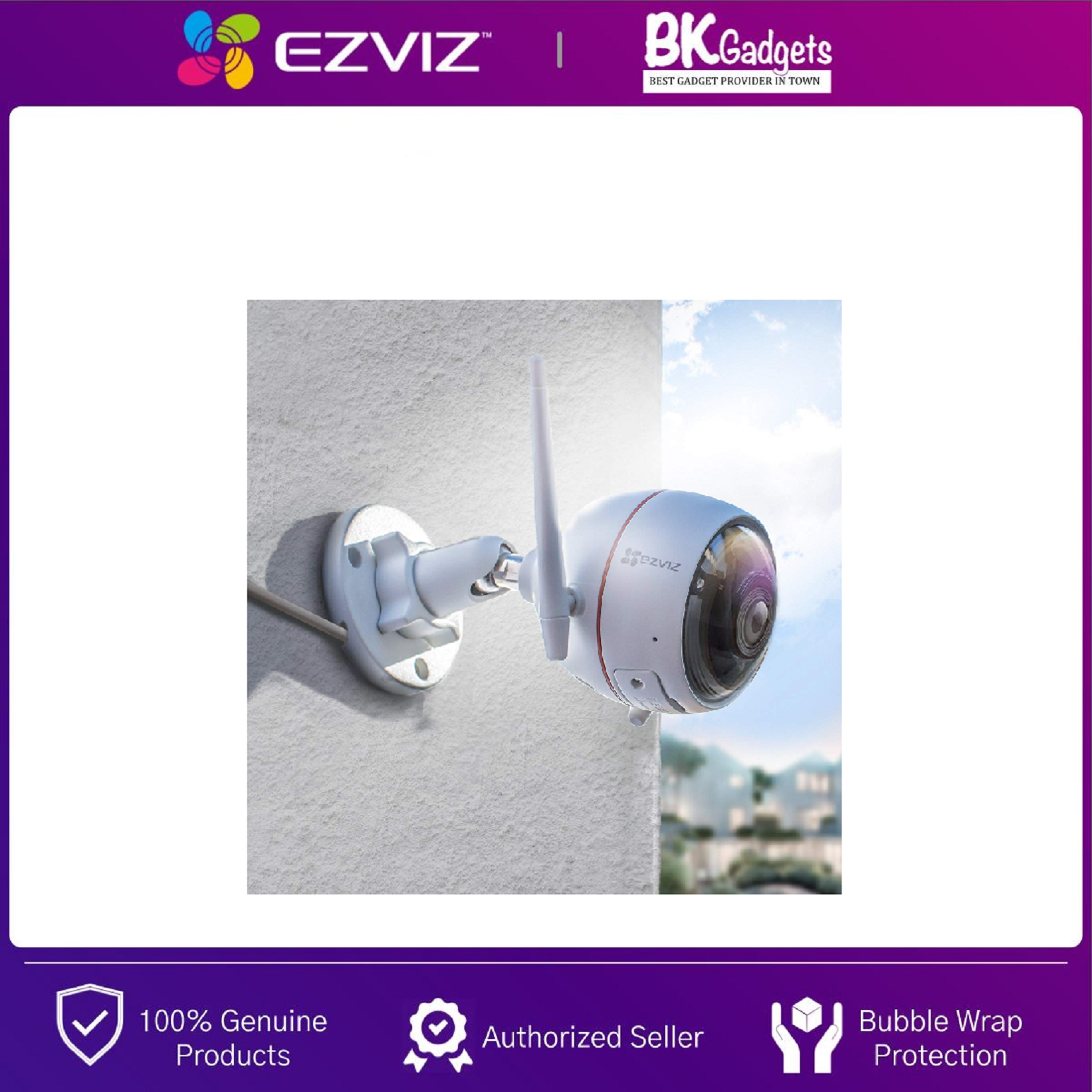 EZVIZ C3W [ 2MP / 1080P ] Resolution 2.8mm Outdoor IP66 Wireless Security IP Camera CCTV
