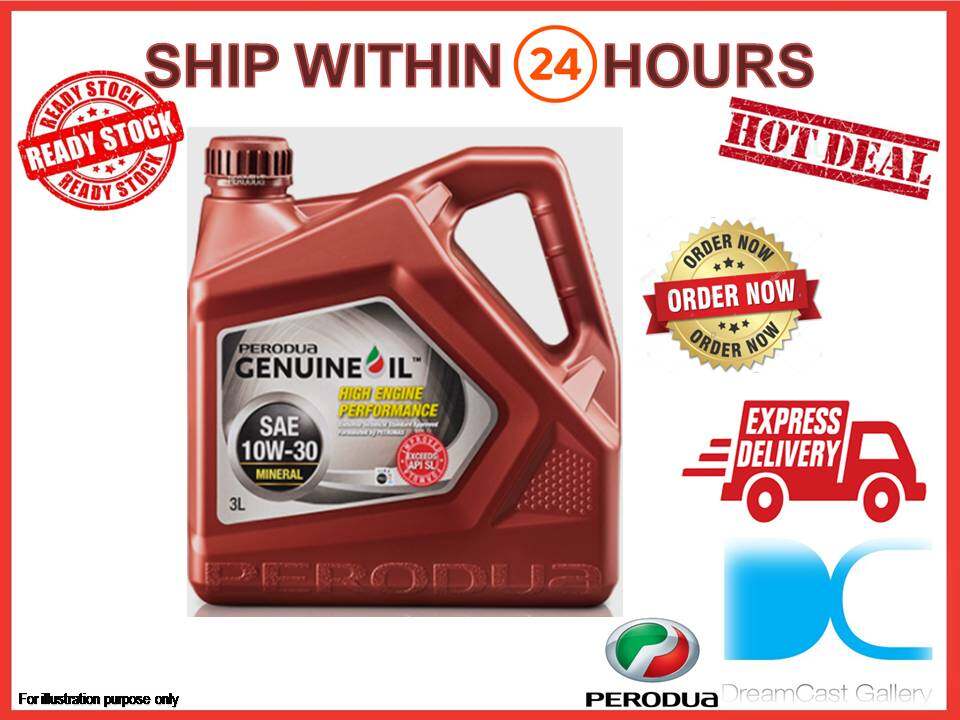 PERODU GENUINE 10W30 MOTOR MINERAL OIL / ENGINE OIL  3LITRE