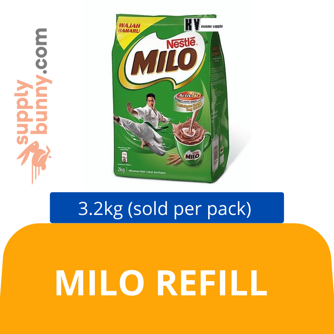 Milo Refill 3.2kg (sold per pack) 雀巢美祿 PJ Grocer Milo Isi Semula
