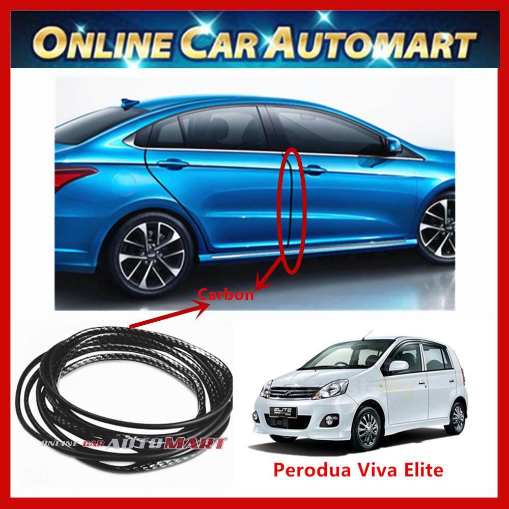 Perodua Viva 16FT/5M (Carbon) Moulding Trim Rubber Strip Auto Door
