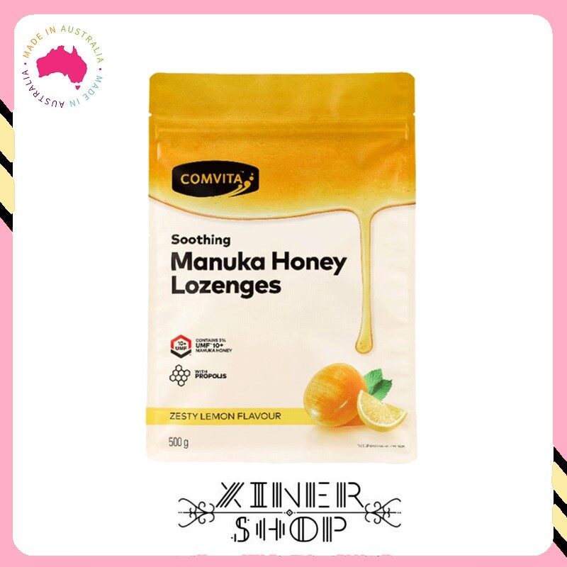 [Import From Australia] Comvita Manuka Honey Lozenges with Propolis (Lemon and Honey) 500g (Made In New Zealand)