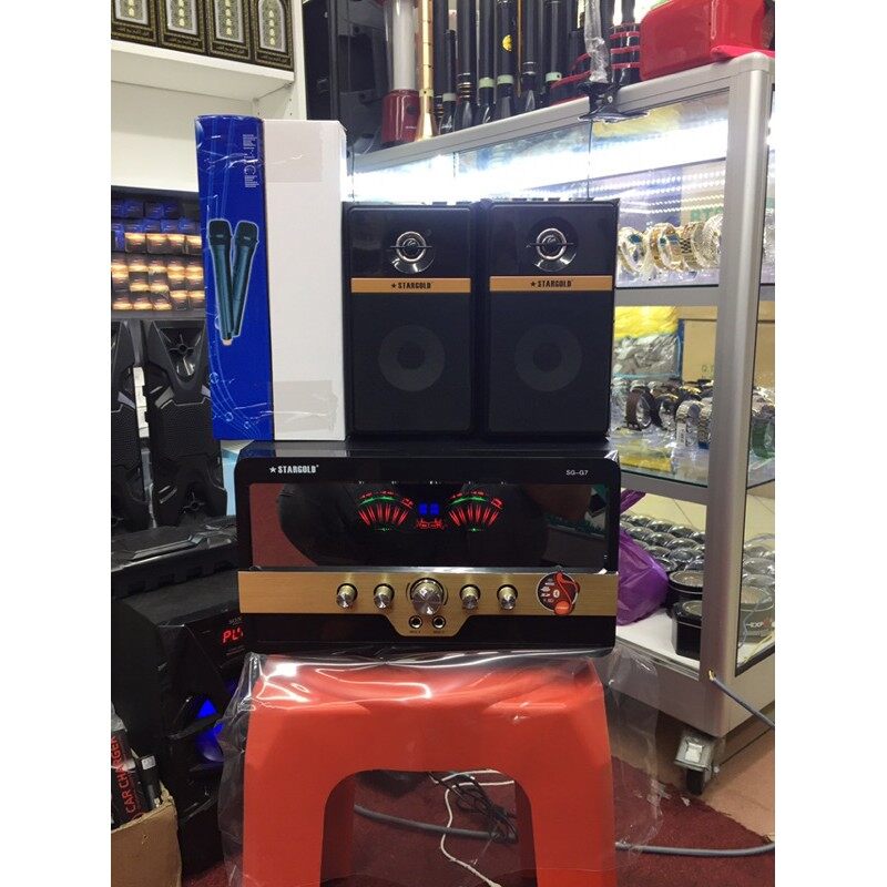 [ReadyStock] Home Theater Stargold SG-G7 System 2.1 Channel 2 Mic Free