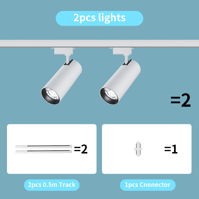 【💡10 Years Warranty💡】YARN PRO Track Lights Full Set LED Track Lights Track Spotlights Ceiling Lights Field Track Lights 220v Track Lights 12/20/30/40w Clothing Store Store Home