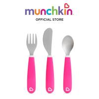 Munchkin Splash Toddler Fork Knife & Spoon Set (Pink/ Green/ Blue/ Purple)
