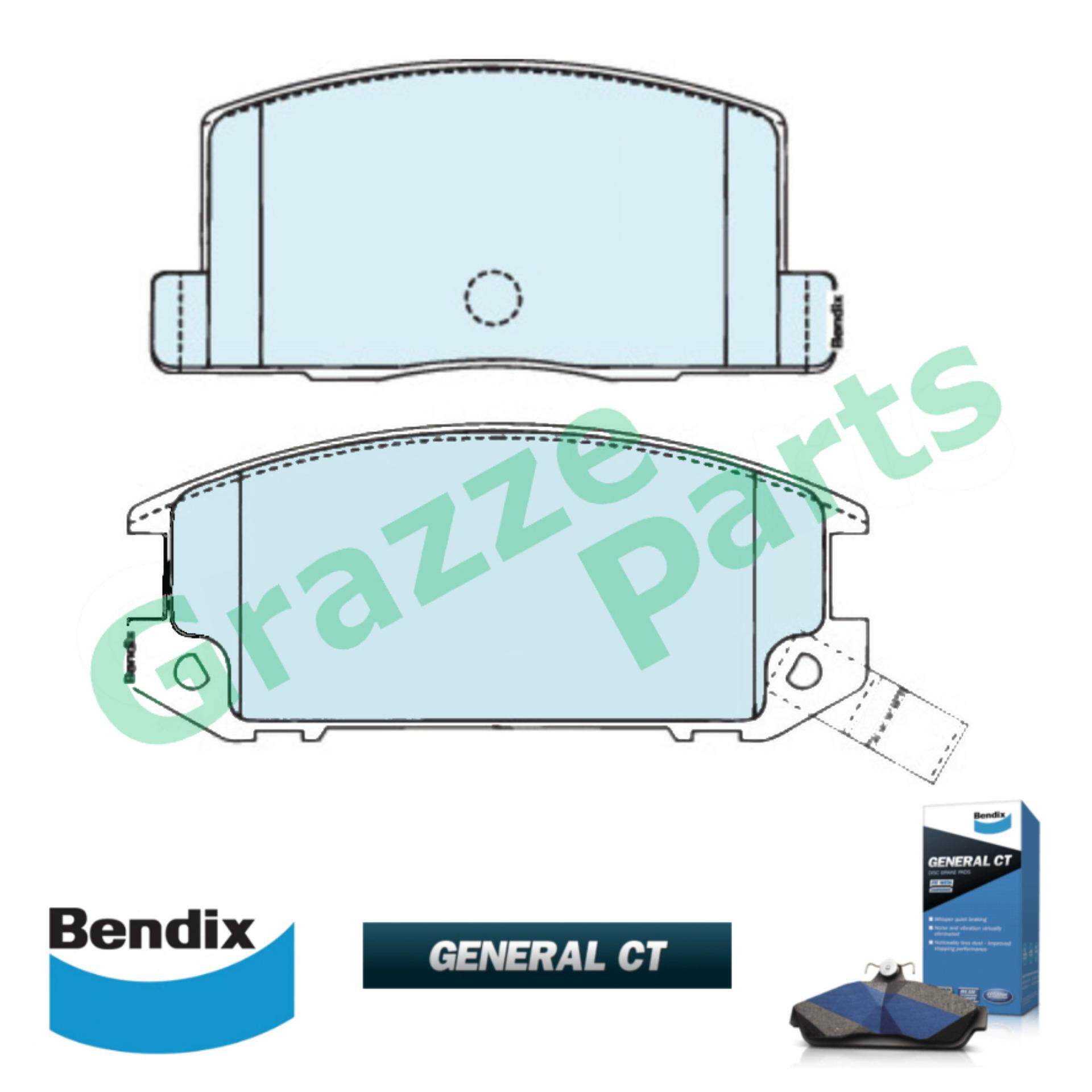 Bendix General CT Disc Brake Pad Front for DB1260 Toyota MR2 AW10 SW20