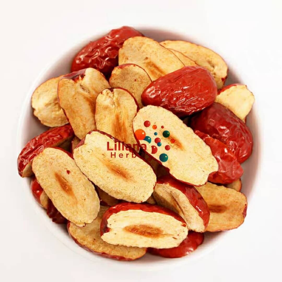 Liliana Herbs -【No Sulphur】500克 新疆红枣脆片袋装 500gram Xinjiang Dried Red Dates Chips Slices Kurma Merah Slice Kering