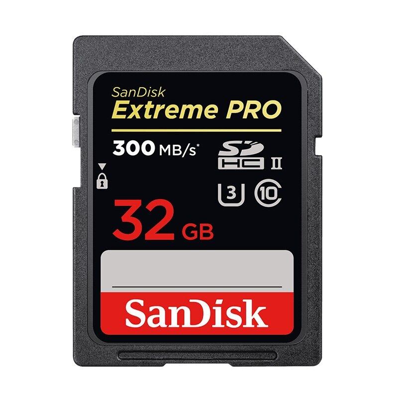 {Được Ưa Chuộng Nhất Trong Năm 2021} Thẻ SD SanDisk Extreme Pro Camera UHS-II Tốc Độ Cao 32GB 64GB 128GB Thẻ Nhớ U3 Thẻ Nhớ Lên Tới 300 Mb/giây, Dành Cho Video 4K