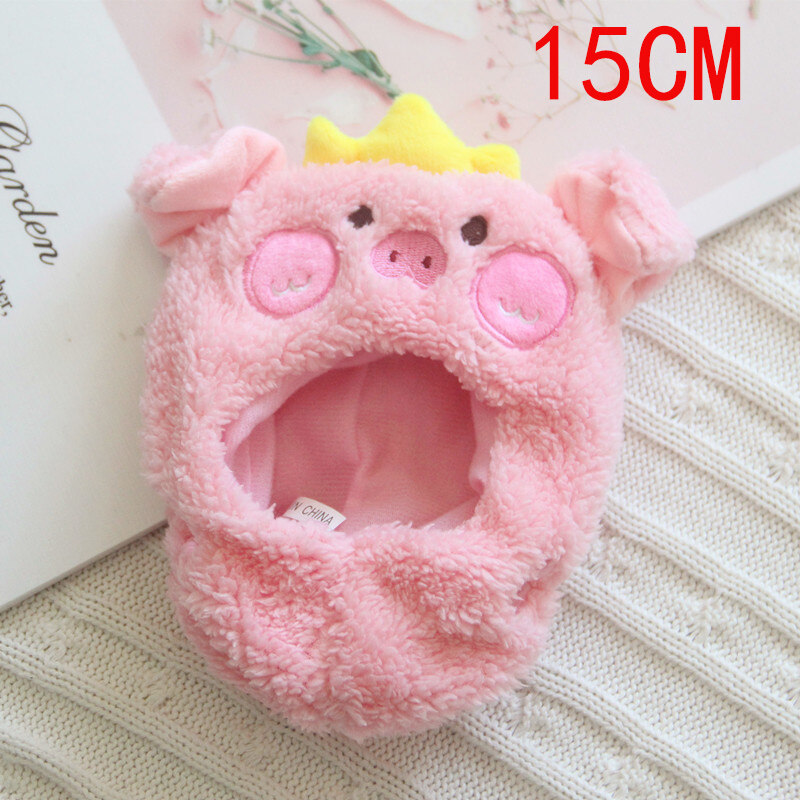 15/20cm Ready Stock YiBo Xiao Zhan Doll Crown Pink Pig Plush Toy Clothes Dolls Accessories