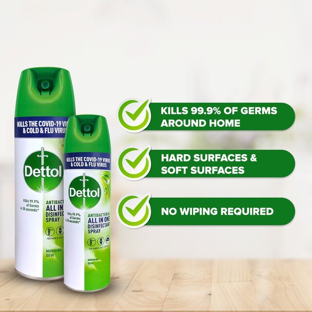 Dettol Disinfectant Spray Morning Dew 450ml [Bundle of 3]