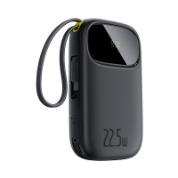 【CCC Certified】Baseus FC31 Power Bank with 2 Built-in Cables 10000/20000mAh 22.5W Digital Display Powerbank 10% Smaller Upgraded