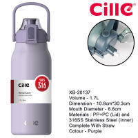Cille 460ml/600ml/950ml/1.3L/1.6L/1.7L 316SS Stainless Steel Vacuum Flask Thermos Water Cup