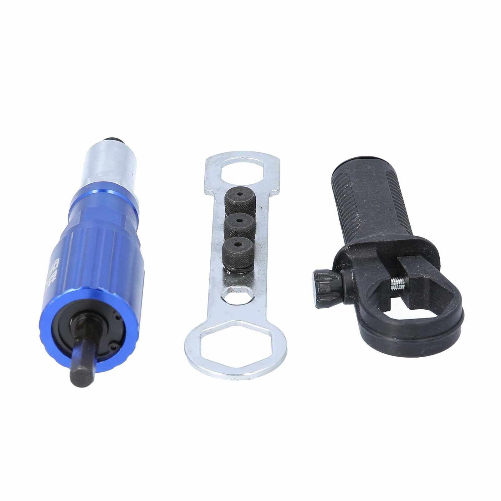 Electric Rivet Gun Adapter Kit,Cordless Rivet Gun Tool Riveting Insert Electric Hand Drill Set