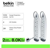 Belkin F9H410sa2M Home Series 4-Socket Surge Protector - [SINGLE x 1unit]  [TWIN  x 2units]
