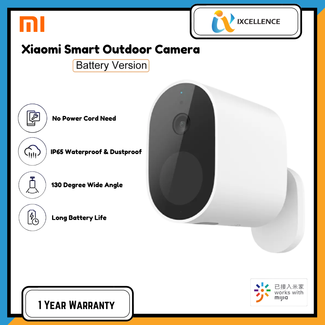 [IX] Xiaomi Smart Outdoor Camera Battery Version 1080P 130 WiFi Video Surveillance Webcam With PIR Night Vision