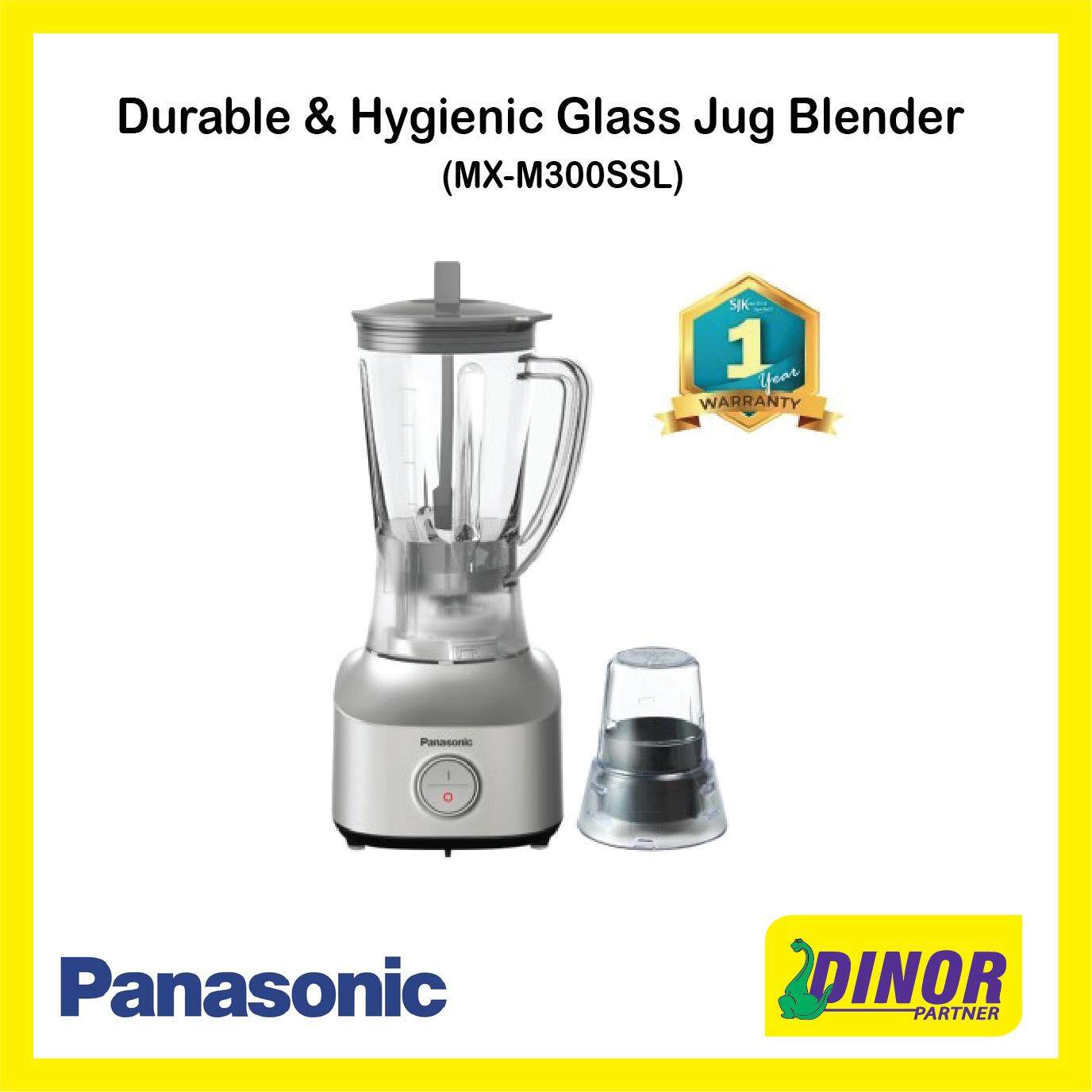 Panasonic Durable & Hygienic Glass Jug Blender (MX-M300SSL)