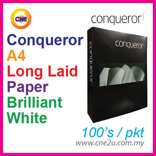 Conqueror A4 Laid Paper Brilliant White (100s/pkt)