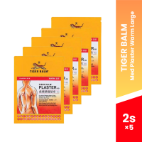 TIGER BALM Med Plaster Warm Small 2s / Large 2s / Large 2s × 5