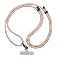 CASETiFY Rope Phone Strap with Card Adjustable Phone Lanyard with Patch Mobile Phone Hanging Charm Neck Sling Crossbody Anti-lost Chain