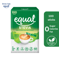 EQUAL STEVIA 100 sticks 100% Natural Zero Calorie Sweetener