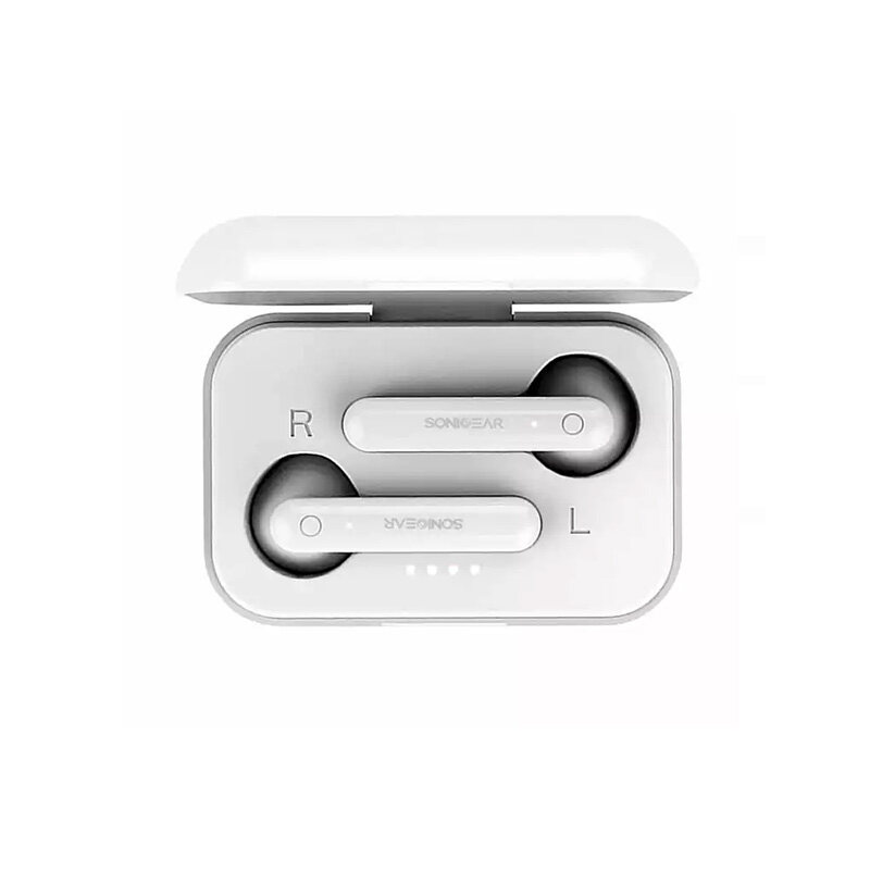 Sonicgear Wireless Earbuds TWS 3+ with Bluetooth 5.0, 24 hours playtime, IPX 5, Super Mic Reception, Up to 6Hours @ 50% Volume,Touch Control, Voice Assistant, Mini Lightweight
