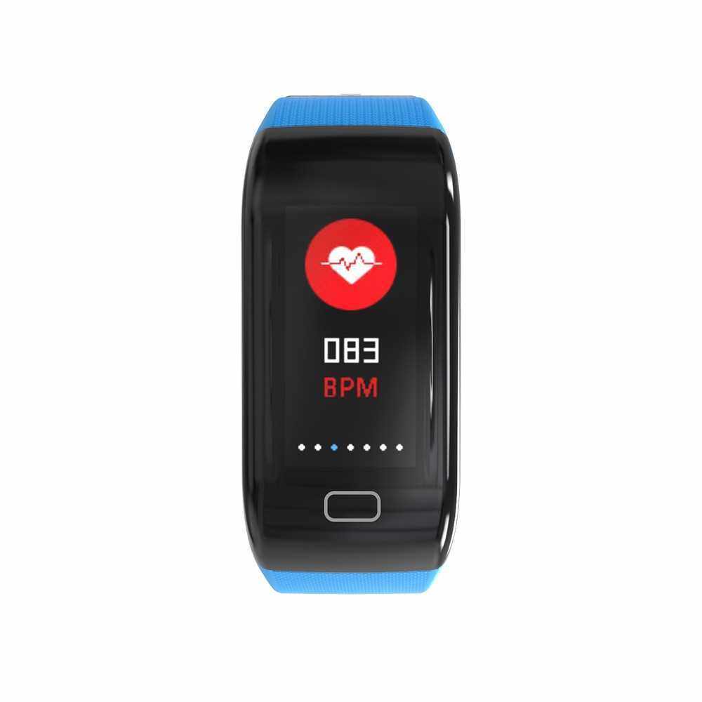 X7 PRO Smart Band IP67 Waterproof 0.96-inch Full Color Display Smart Bracelet Heart Rate Blood Pressure Sleep Monitor Sports Tracker Call Reject Messages APPs Reminder 80mAh for iOS Android Smartphone (Blue)