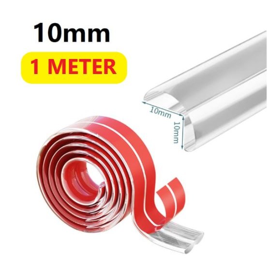 2m Transparent PVC Baby Protection Strip With Double-Sided Tape Anti-Bumb Safety Table Edge Guard Corner Protectors