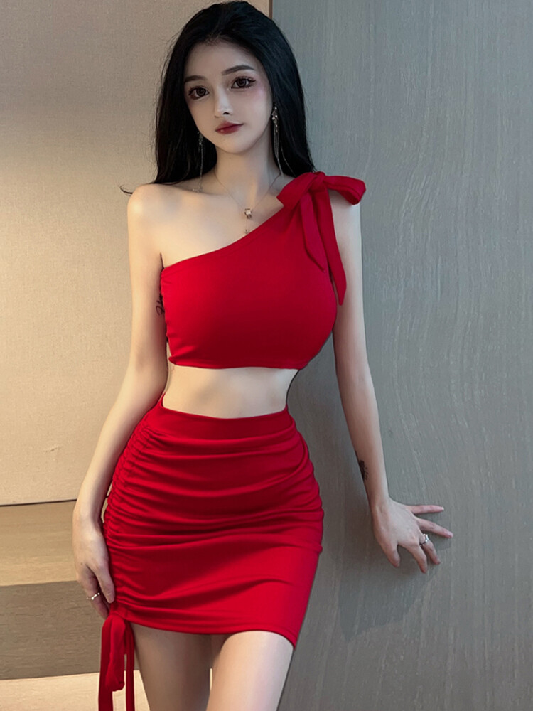 white christmas dresses Chic Korean Club Dresses for Kawaii Vibes – Kawaii Stop