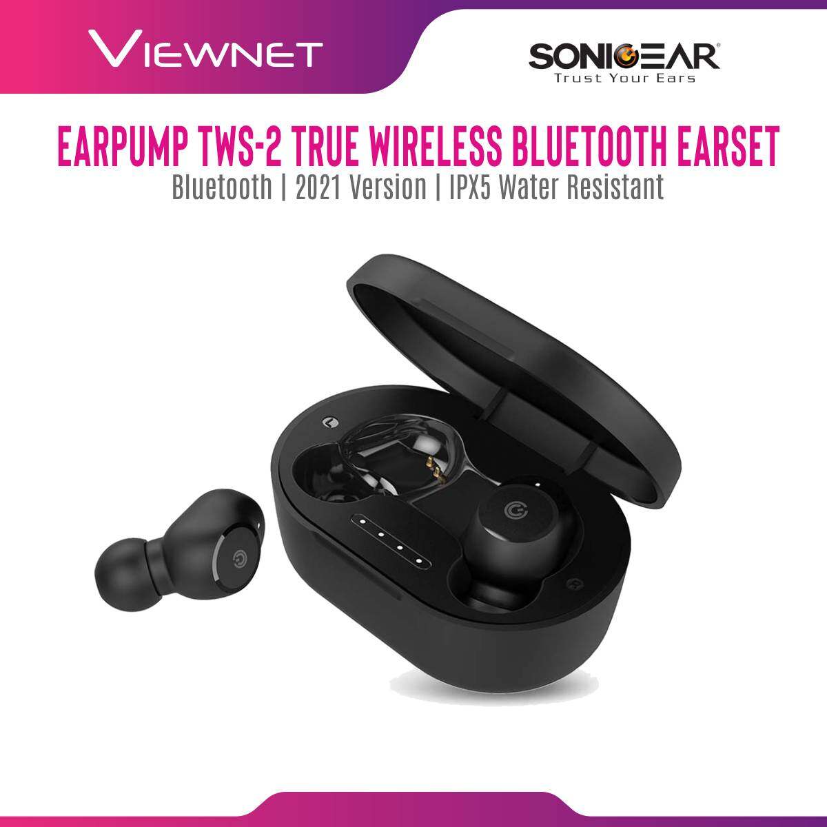 SonicGear Earpump TWS-2 True Wireless Bluetooth Earset with IPX5 Water Resistant