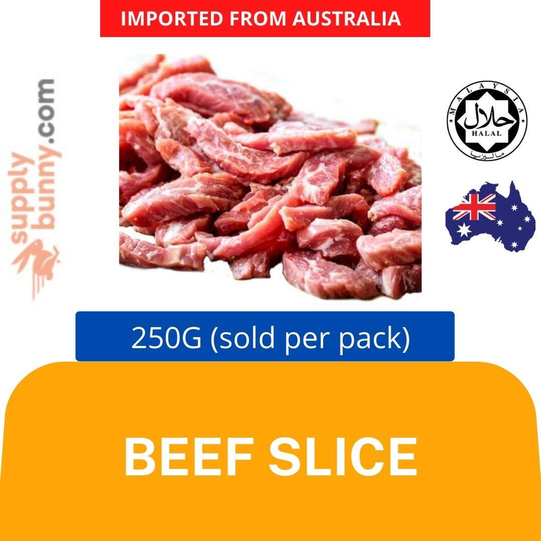 Australian Beef Slice (250g per Pack) Frozen Daging Ketulan 牛肉块 Selamat Supplies *chunk-like*