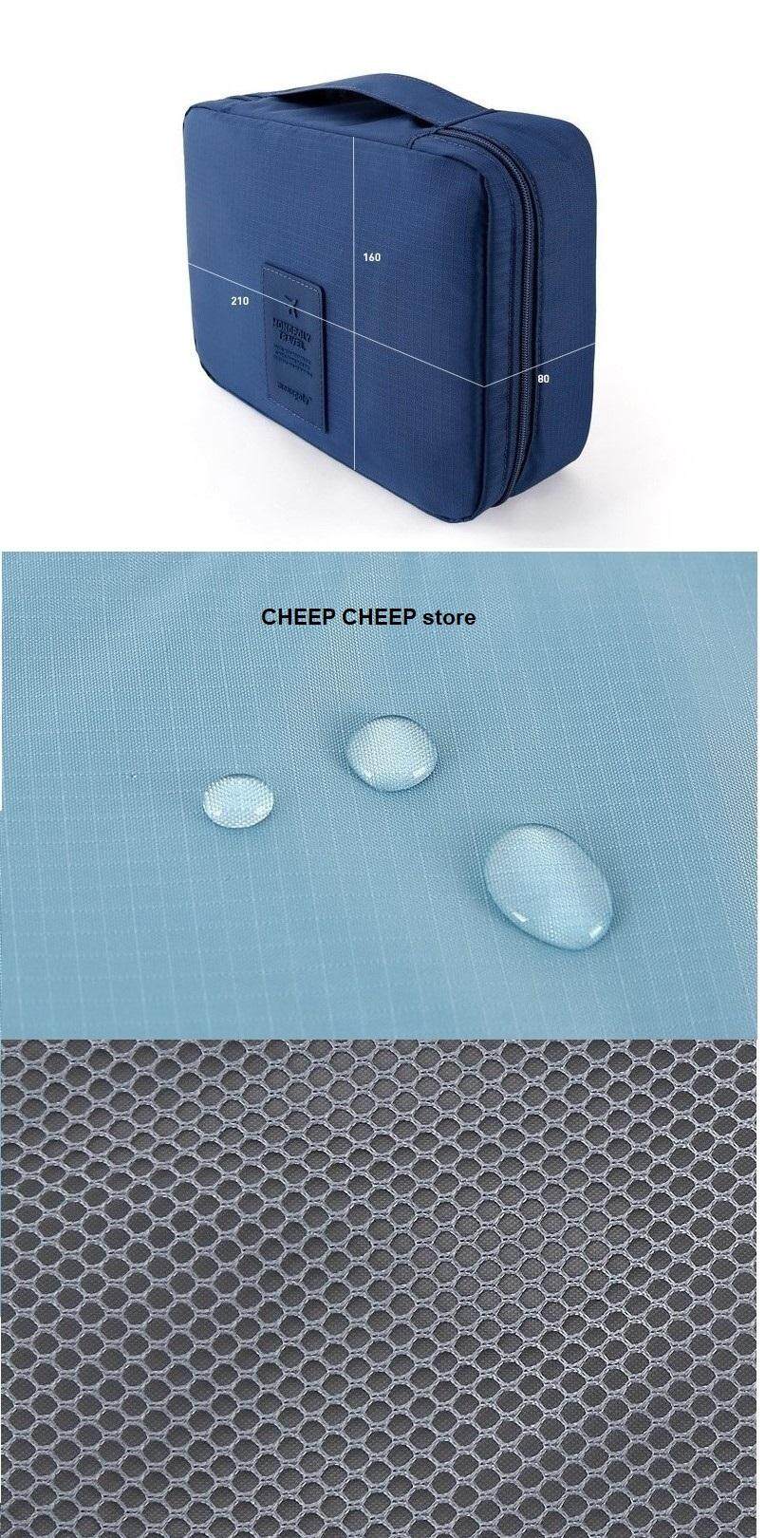 PINK Korean Cosmetic Travel Pouch Waterproof Multifunction Toiletries Organizer Bag Monopoly Version 2